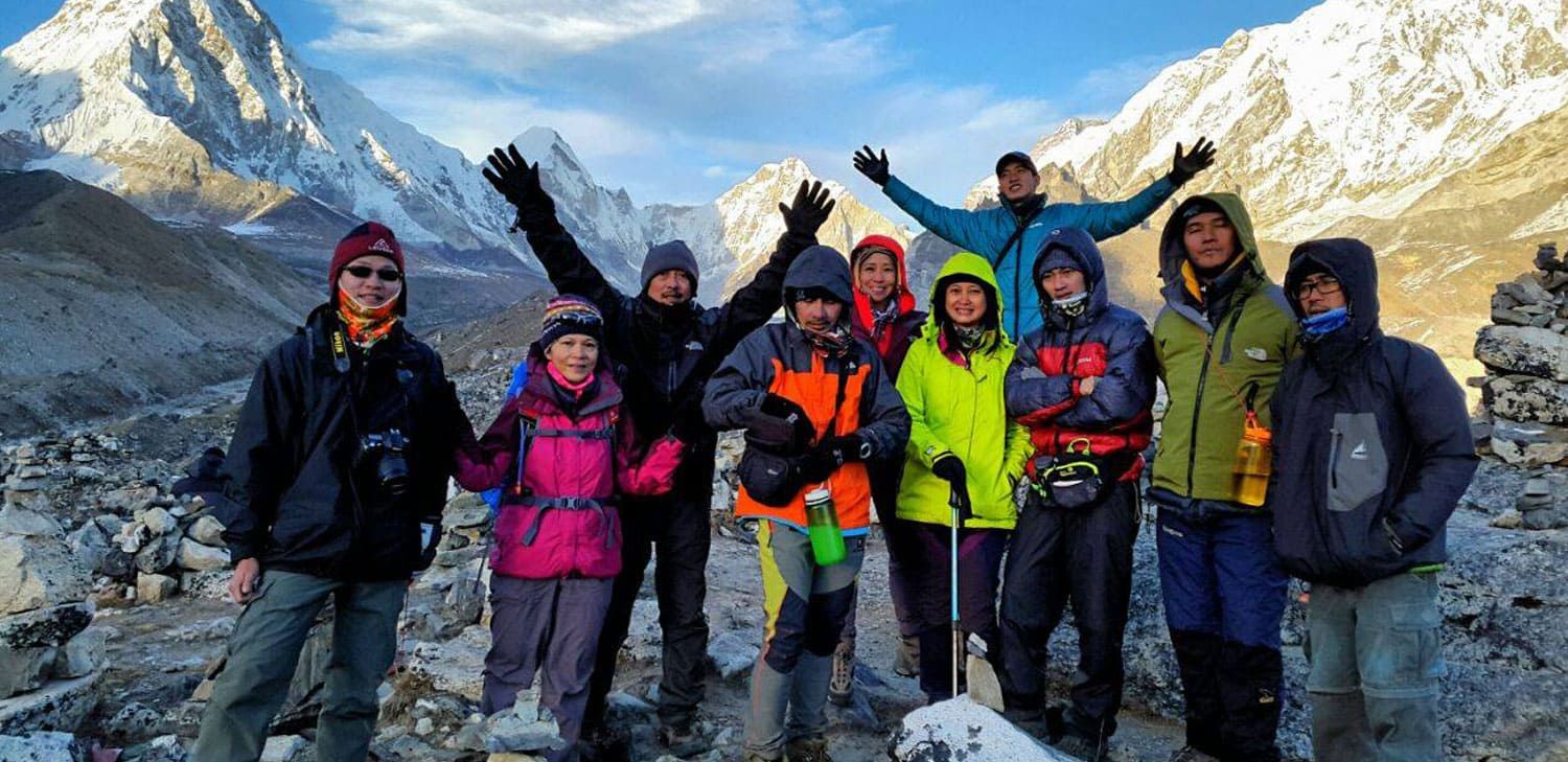Trekkers during Everest region treks